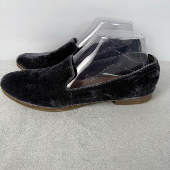 DV by Dolce Vita Womens 8 Purple Gray Slip On Velvet Loafers 096007318 Casual - Picture 5 of 10